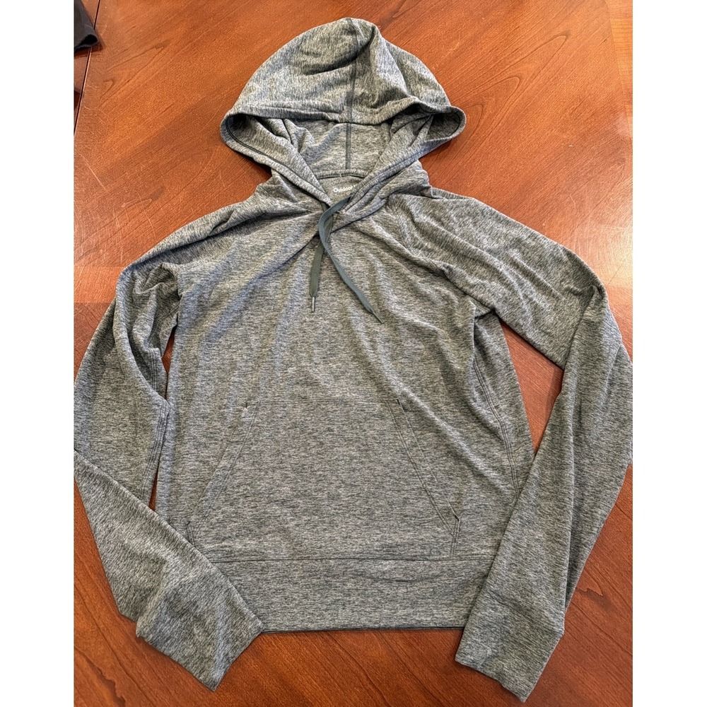 Outdoor Voices Women's‎ S All Day CloudKnit Hoodie Heather Green Stretch
